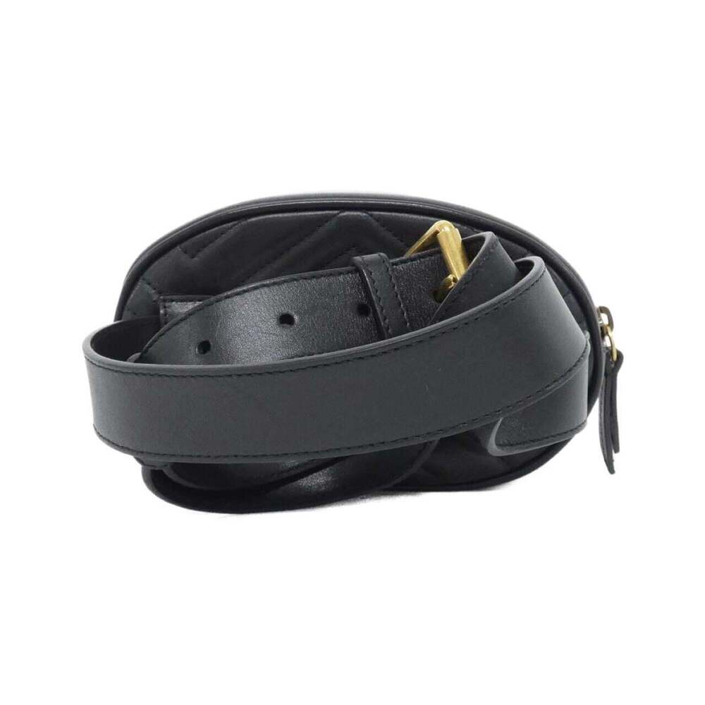 GUCCI Authentic Black GG Marmont Fanny Pack - Picture 2 of 9